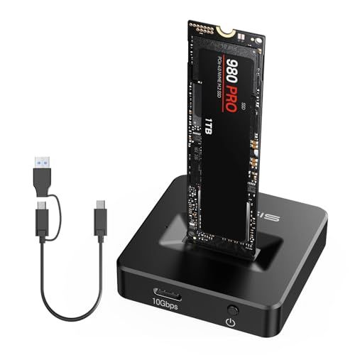 ACASIS m.2 ssd 外付けケース 、NVMEとSATA両対応 SSDドッキングステーション USB-C 10Gbps nvme ssd ケース、M.2 SSD Mキー/B+Mキー 対応,アルミ筐体、高速放熱、ホットスワップ，適合 2230,224ｍａ