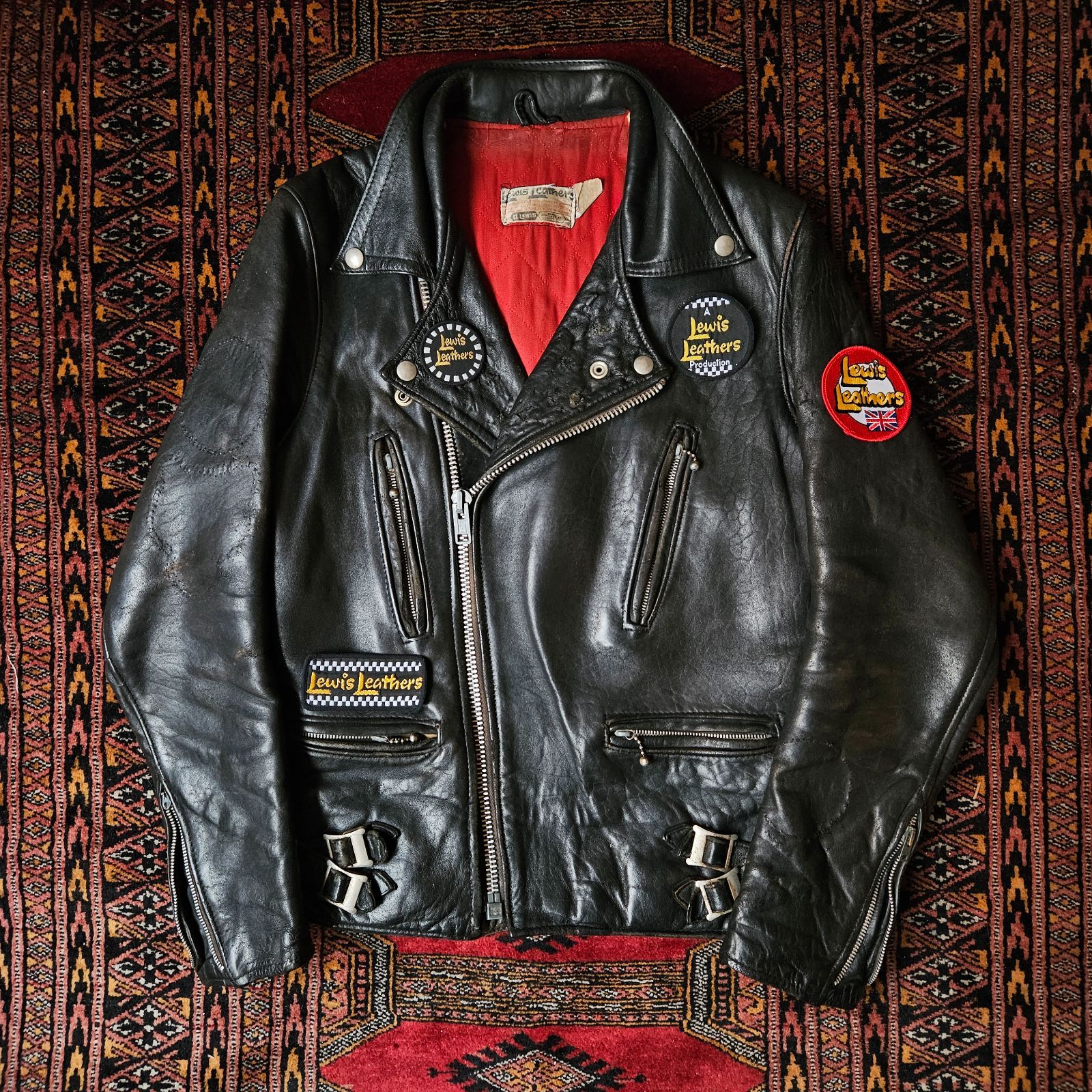 70-80s UK Vintage [Lewis Leathers] Patch - メルカリ