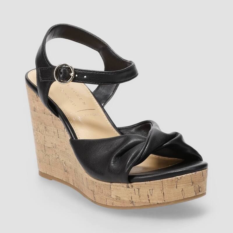 LC Lauren Conrad レディース シューズ サンダル アンクル LC Lauren Conrad Florenzz Womens Twist Band Ankle Strap Wedge
