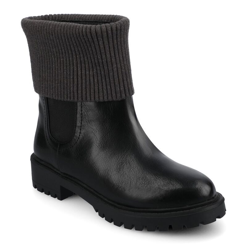 ジャーニー レディース シューズ ブーツ・レインブーツ チェルシー アンクル ヒール Journee Isabeau Womens Round Toe Block Heel Casual Comfor
