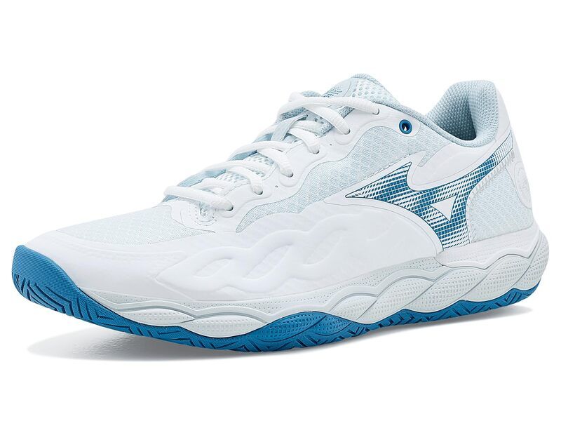 ミズノ レディース シューズ スニーカー Mizuno Wavenforce Court AC WhiteParisian ホワイト