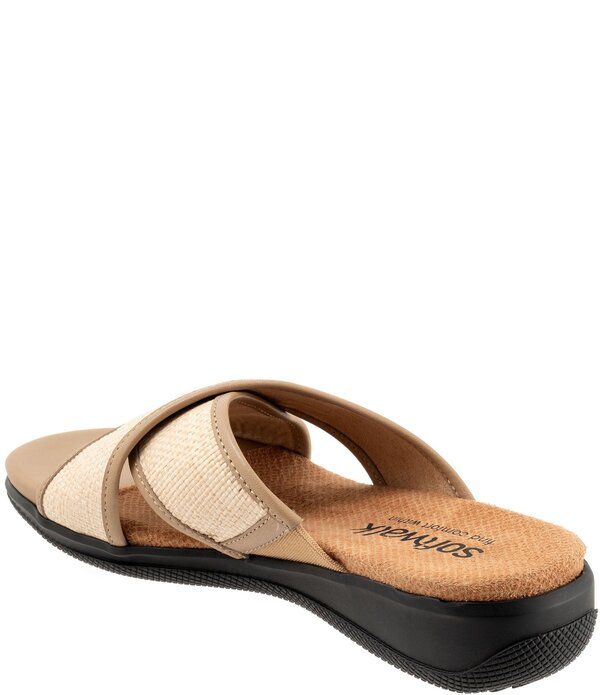 ソフトウォーク レディース シューズ サンダル Softwalk Tillman 60 Raffia Crosstrap Sandals Beige ベージュ