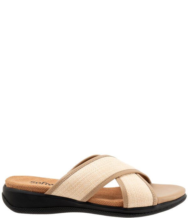 ソフトウォーク レディース シューズ サンダル Softwalk Tillman 60 Raffia Crosstrap Sandals Beige ベージュ
