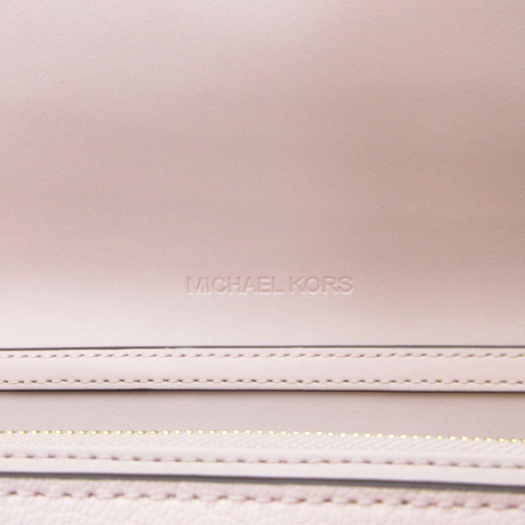 マイケルコース MICHAEL KORS ウォレットショルダーバッグ ロゴショルダーストラップ レザー ピンク /HW マイケルコース MICHAEL KORS ウォレットショルダーバッグ ロゴショルダーストラップ レザー ピンク /HW