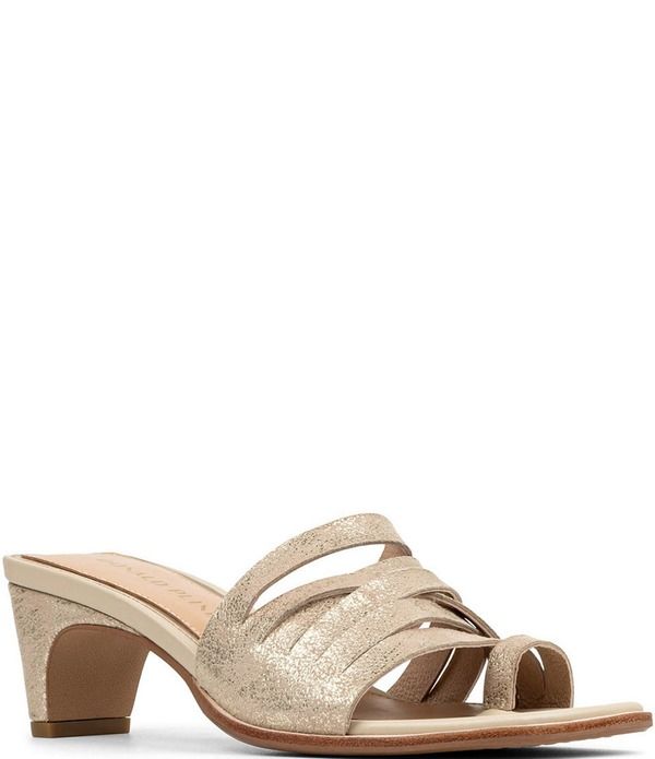 ドナルドプリネール レディース シューズ サンダル トール スエード Donald Pliner Dayvi Metallic Tumbled Suede Toe Ring Dressandals P