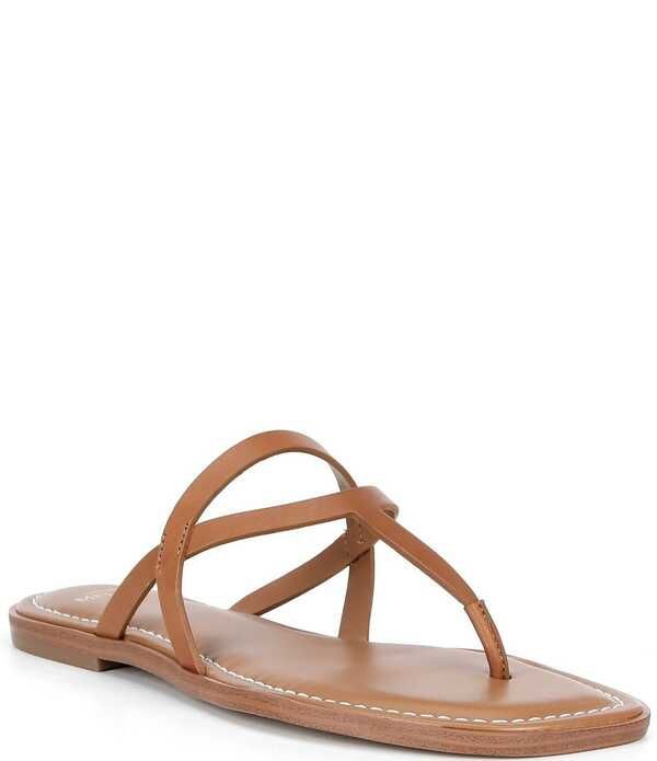 アントニオ メラーニ レディース シューズ サンダル レザー Antonio Melani Shanon Leather Toe Loop Flat Sandals Ibiza Nude