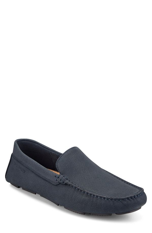 ロックポート メンズ シューズ サンダル ローファー Rockport Rodger Driving Loafer Dark Blue ブルー