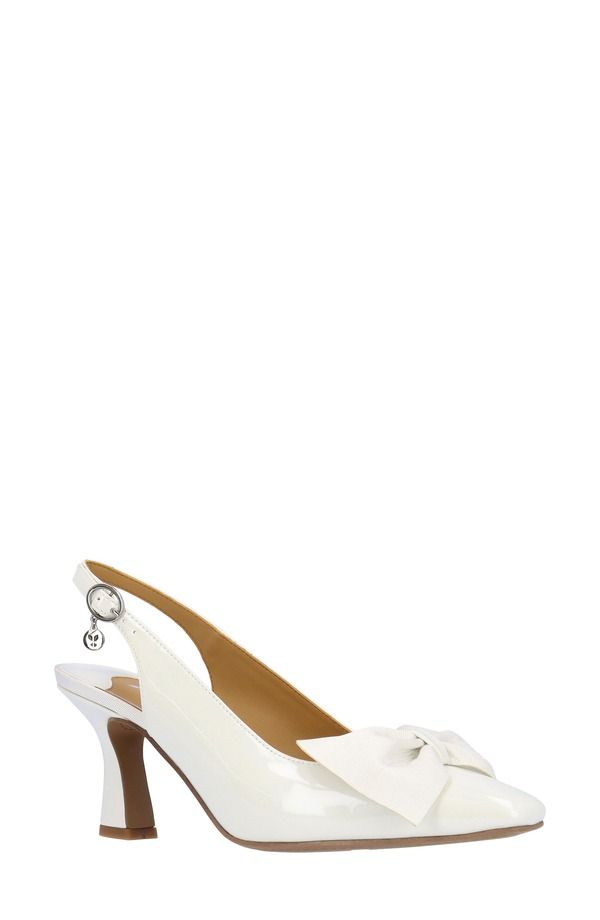 ジェイレニー レディース シューズ パンプス J Rene Harlan Slingback Pump White ホワイト