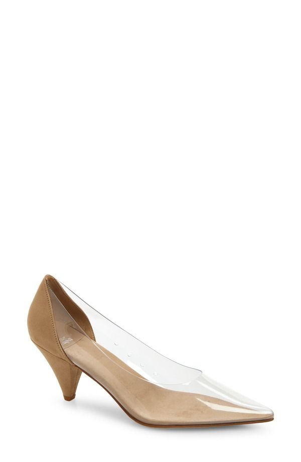ジェフリー キャンベル レディース シューズ ヒール Jeffrey Campbell Graphix Pointed Toe Pump Beige Suede Clear ベージュ