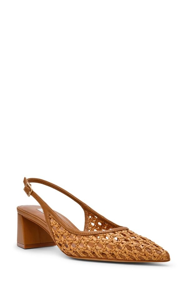 スティーブ マデン レディース シューズ パンプス Steve Madden Robyn Pointed Toe Slingback Pump Tan タン