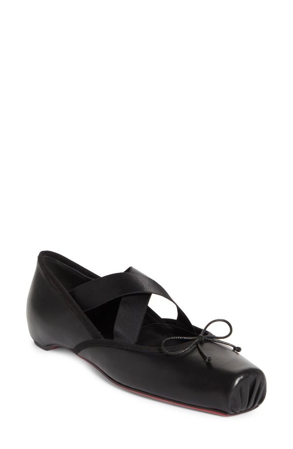クリスチャン・ルブタン レディース シューズ パンプス Christian Louboutin Cassiasticina Ballet Flat Black Black ブラック