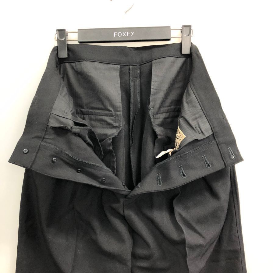 ネメス サルエルパンツ スラックス ウール ブラック サイズS メンズ