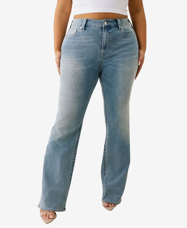 トゥルーレリジョン レディース ボトムス デニムパンツ ストレート ジーンズ True Religion Womens Billie Mid Rise Straight Leg Jeans Peak