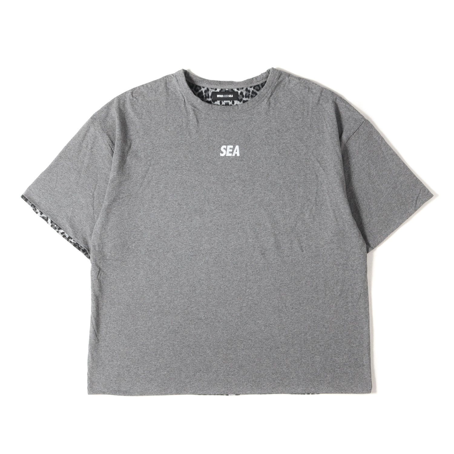 WIND AND SEA レオパード柄 半袖シャツ サイズ3 美品】WIND AND SEA ウィンダンシー Tシャツ サイズ:記載なし(XL位