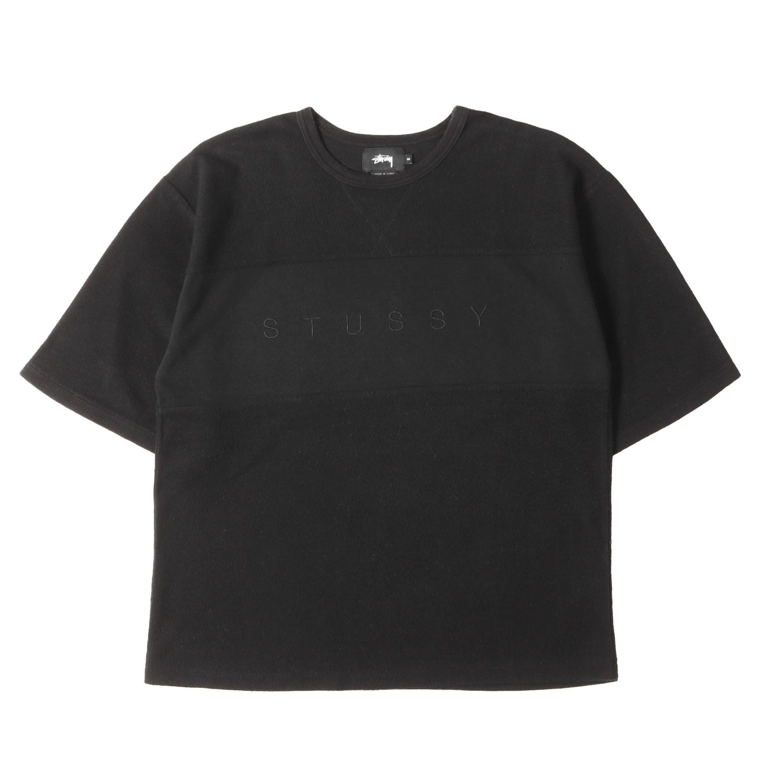 STUSSY ステューシー Tシャツ ブラック 黒 サイズ:M ブランドロゴ刺繍 インサイドアウト Tシャツ トップス カットソー 半袖【メンズ】【中古】