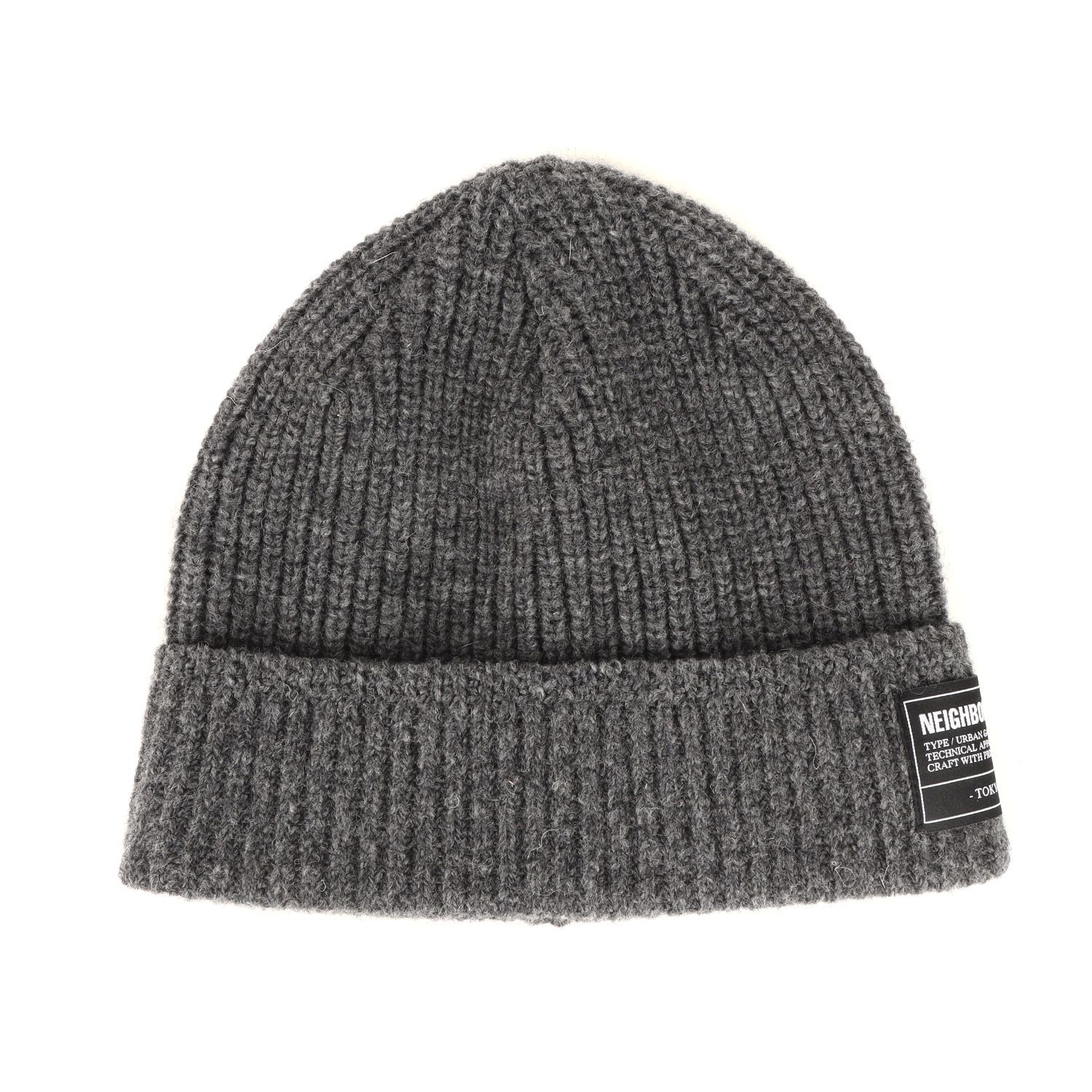 【新品】NEIGHBORHOOD ネイバーフッド ビーニー チャコール サイズ:FREE 25AW ウールニット ビーニー JP BEANIE ブランド ニットキャップ 帽子【メンズ】