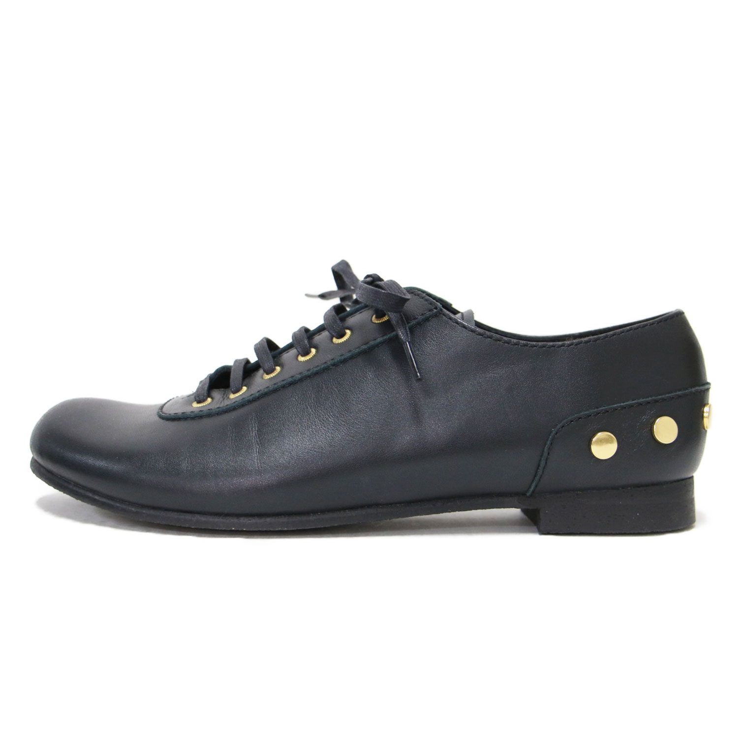 LACADE ラカド サイズ:38(25.0cm) 25秋冬 スタッズ付き レースアップ