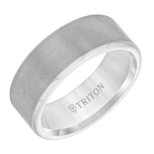 トリトン レディース アクセサリー 指輪 サテン Triton 8MM Tantalum Ring with Satin Finish Dometallic Silver シルバー