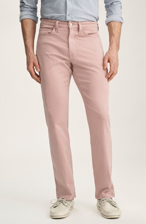 ３４ヘリテージ メンズ ボトムス カジュアルパンツ ストレート 34 Heritage Charisma Relaxed Straight Leg Twill Pants Pink Twill ピンク