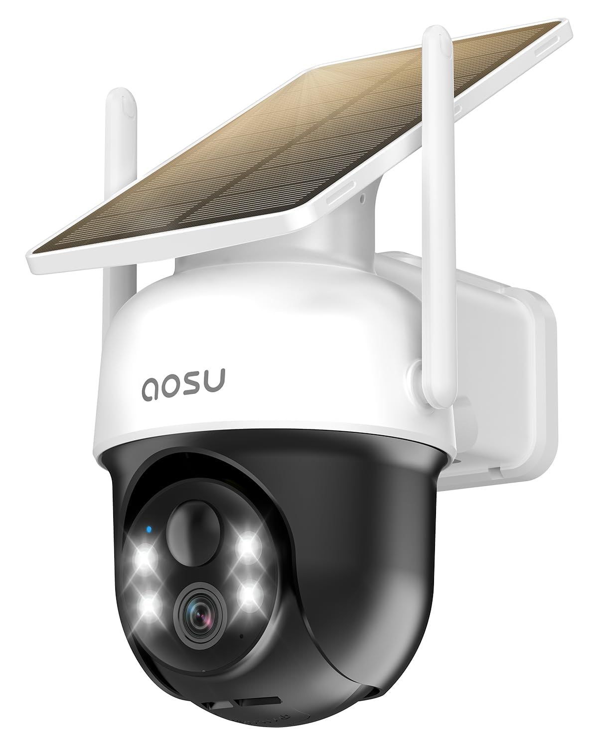 【新品】aosu 防犯カメラ 屋外 ソーラー一体型 PIR人体/移動検知 自動追尾 パン360°・チルト90° ソーラー充電 300万高画素 夜間カラー撮影 wifi式 声光警報 即時通知 検出感度調整 SDカード/クラウド録画保存 イベント 1bafb6c0