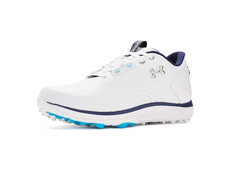 アンダーアーマー メンズ シューズ スニーカー Under Armour Drive Fade 2 Spikeless Golf Cleats WhiteWhiteMet ホワイト