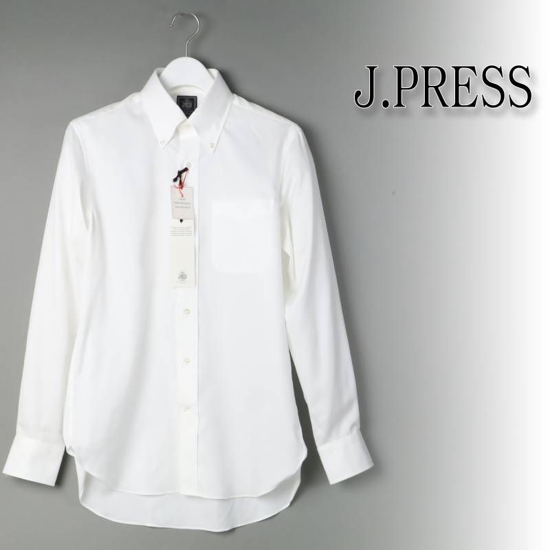 新品 J.PRESS ジェイプレス ピンオックス ドレスシャツ ナチュラルストレッチ BDシャツ 37-82 S /39-84 M / 41-85 L /43-86 XL 6,205円