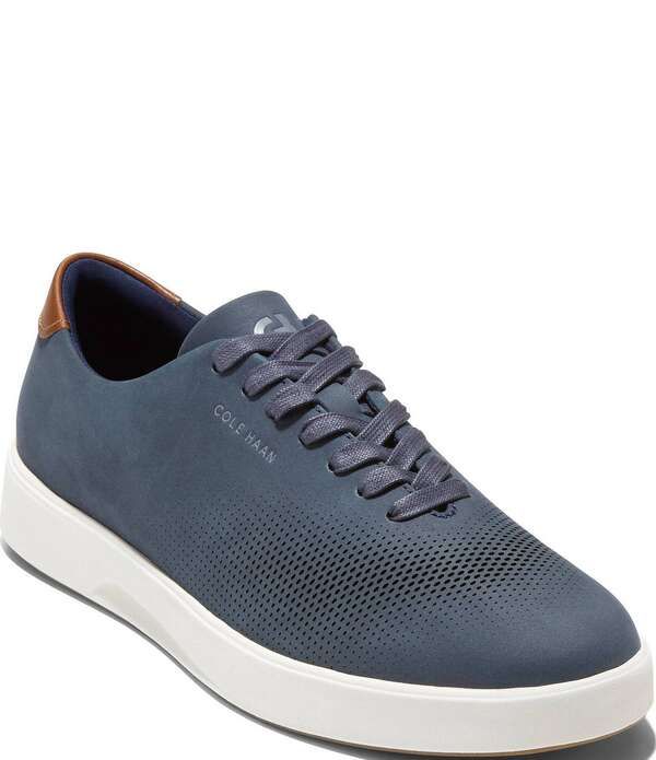 コールハーン メンズ シューズ スニーカー Cole Haan Mens GrandPro Cityspectre Laser Cut Sneakers Navy BlazerBritish TanI