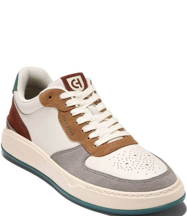 コールハーン メンズ シューズ スニーカー スエード レザー Cole Haan Mens GrandPro Crossover Leather and Suede Perforatedetail S