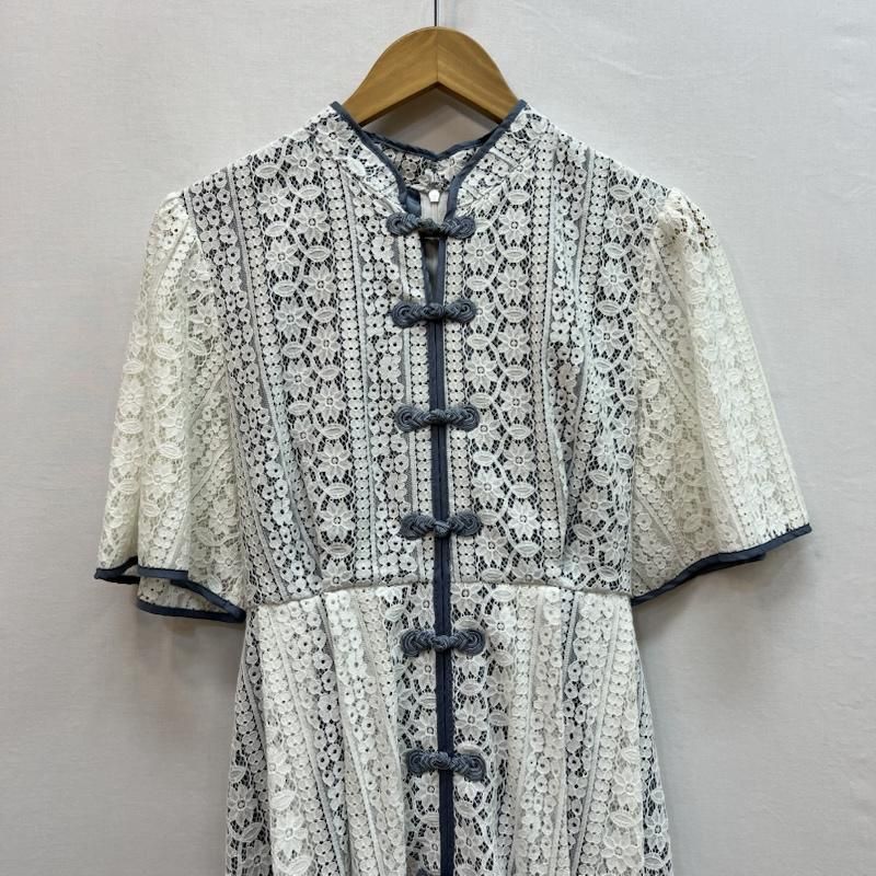 新品タグ付【PAMEO POSE】チャイナ風レースマキシドレス 赤 M パメオポーズ 総レース チャイナ風ワンピース Ipanema Long Dress