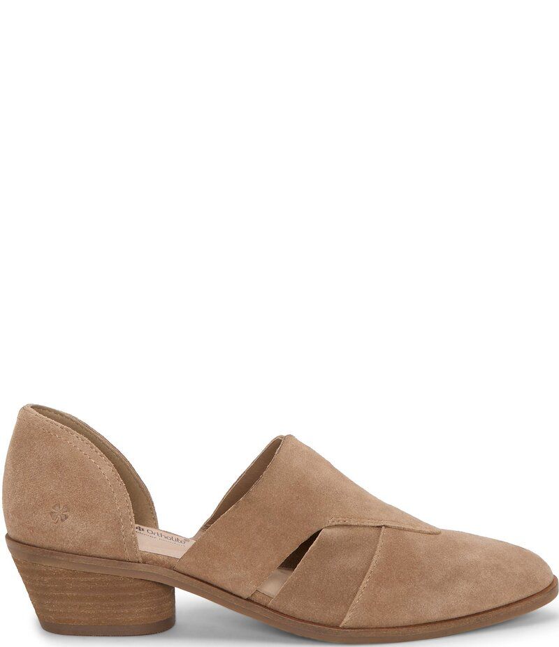 ラッキーブランド レディース シューズ ブーツ・レインブーツ カットアウト スエード Lucky Brand Minnsy Suede Cutout Shooties Porcini