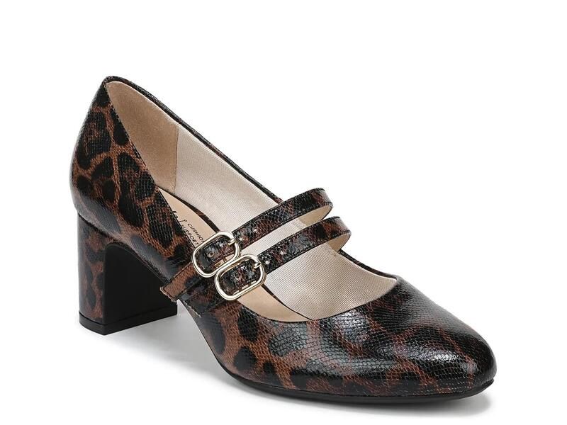 ライフストライド レディース シューズ パンプス LifeStrideTrue Mary Jane Pump Brown Leopard Print Synthetic ブラウン