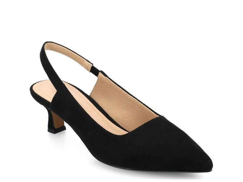 ジャーニー レディース シューズ パンプス JourneePaulina Pump Black Faux Suede ブラック