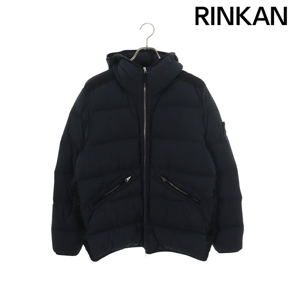 ストーンアイランド GARMENT DYED 811543128 ジップアップナイロンフーデッドダウンジャケット メンズ M