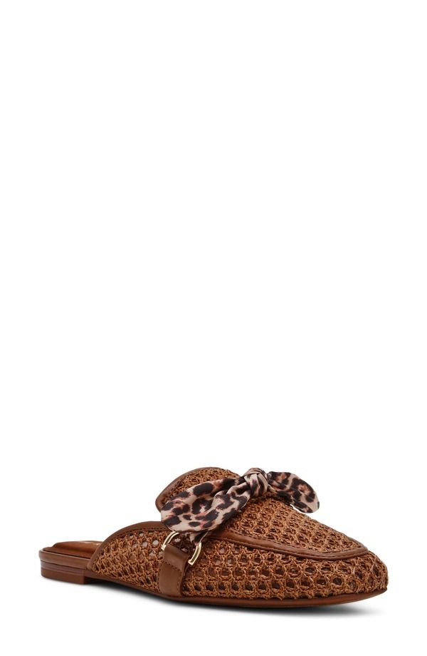 アンクライン レディース シューズ パンプス Anne Klein Avery Mule Brown Leopard ブラウン