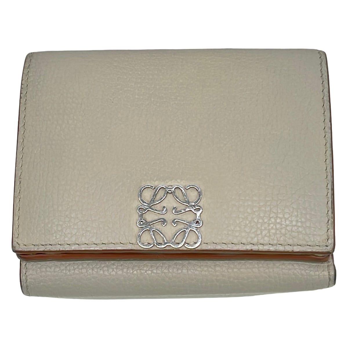 LOEWE(ロエベ) 3つ折り財布 - グレーベージュ レザー - メルカリ