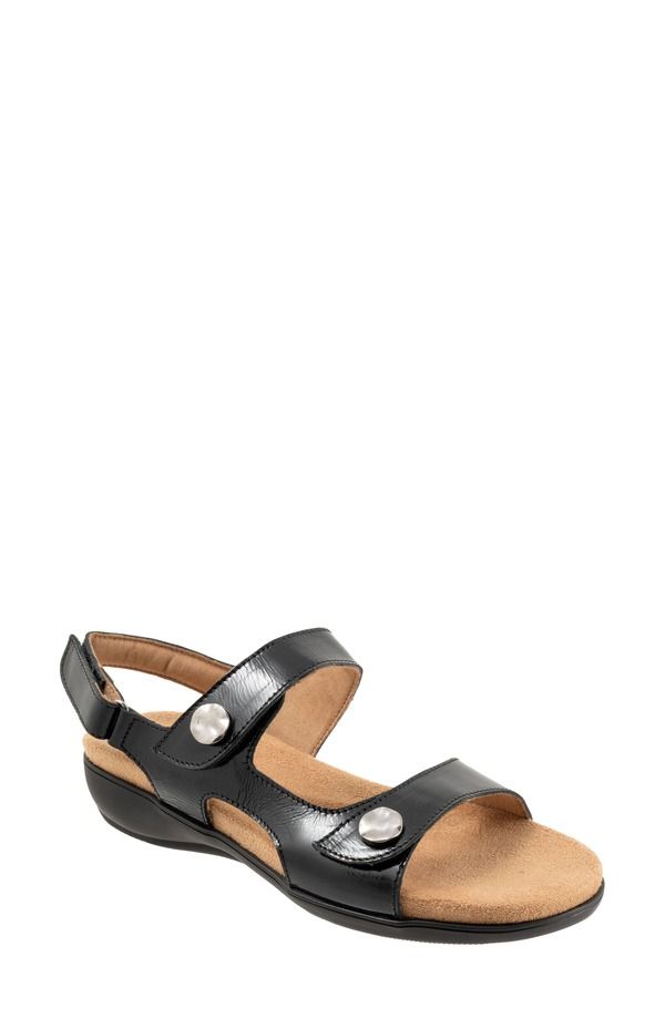 トロッターズ レディース シューズ ヒール サンダル Trotters Romi Sandal Black 2 ブラック