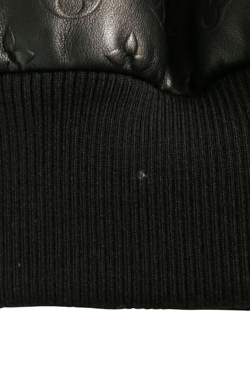 ルイヴィトン 22AW RM222Q ZDA HML40E 袖ウール切替モノグラムレザージャケット メンズ 50