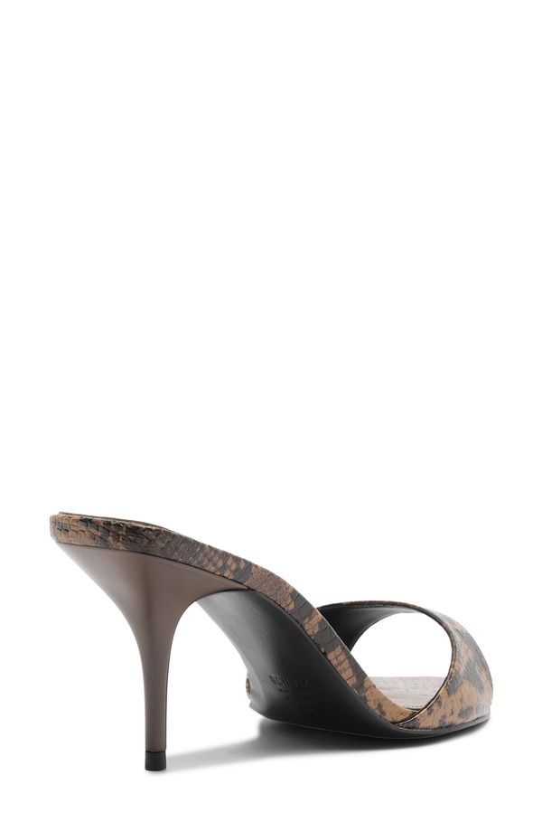 シュッツ レディース シューズ パンプス サンダル Schutz Elodie Pointed Toe Sandal Pecan Brown Snake Ph ブラウン
