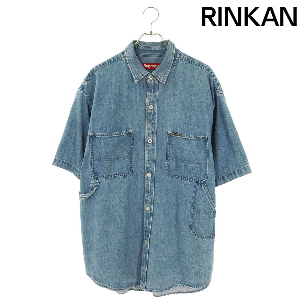 シュプリーム 25SS Loose Fit S/S Denim Painter Shirt ルーズフィット