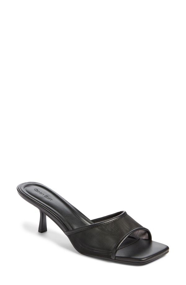オープンエディット レディース シューズ パンプス サンダル Open Edit Charlie Sandal Black ブラック
