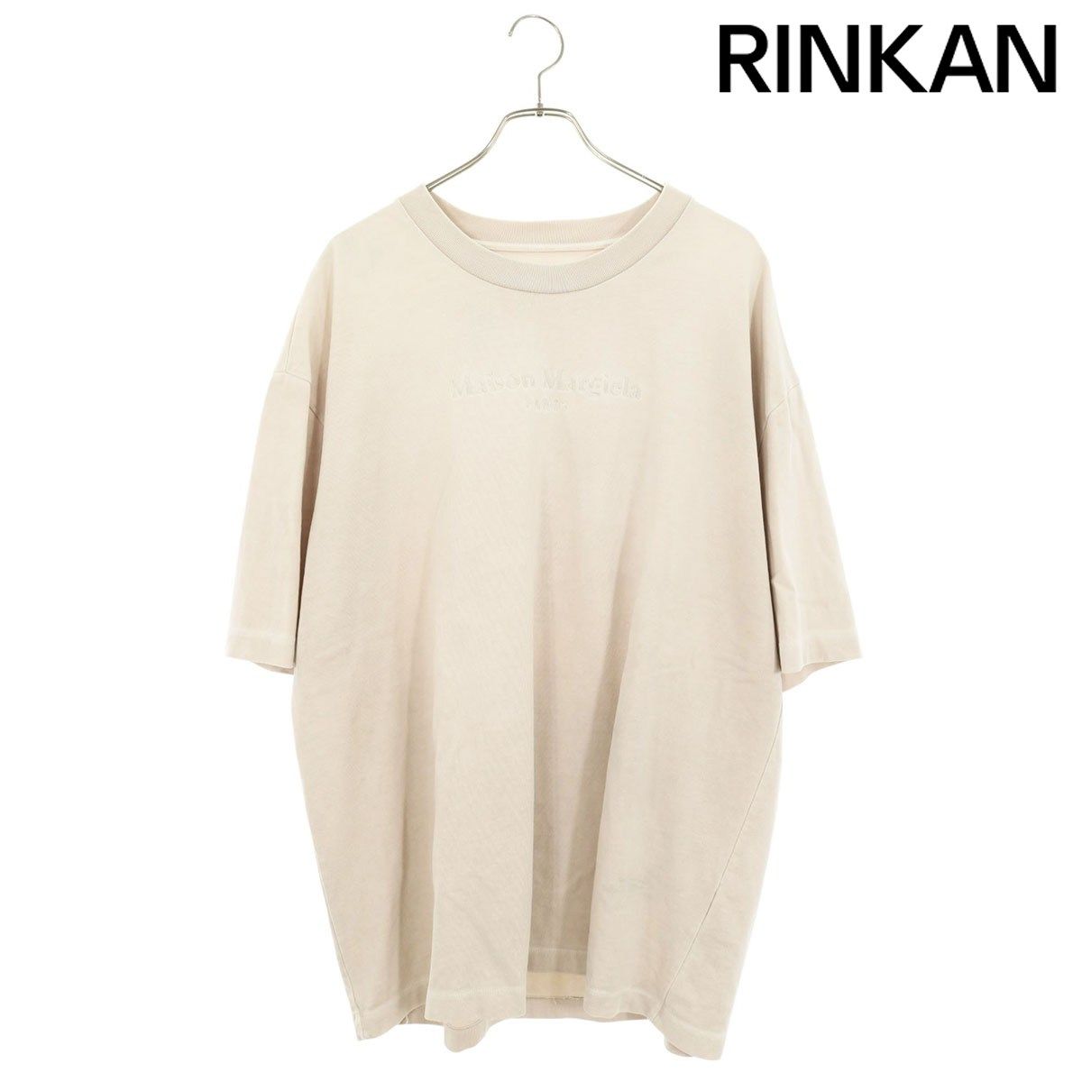 メゾンマルジェラ 20AW S50GC0626 ロゴエンブロイダリーTシャツ メンズ 46