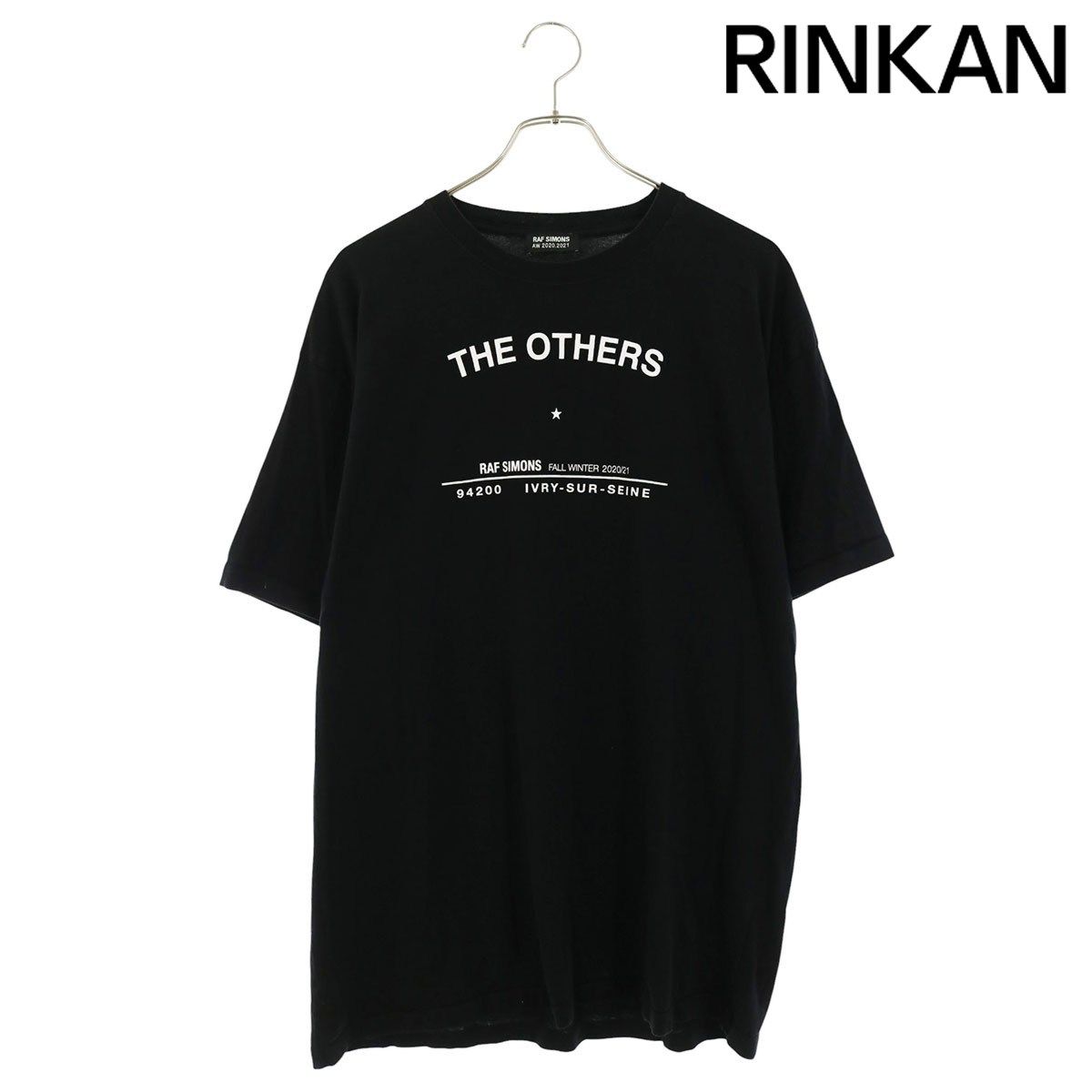 ラフシモンズ 202-124 ロゴプリントTシャツ メンズ L