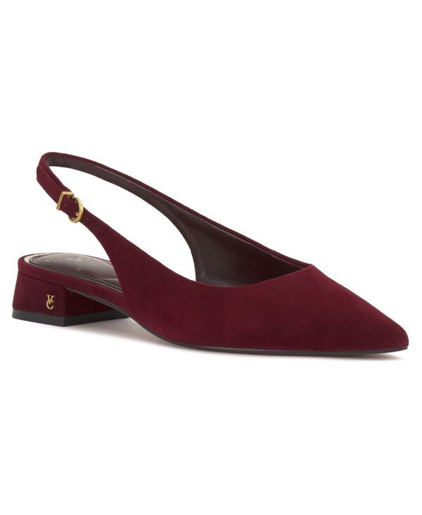 ヴィンスカムート レディース シューズ パンプス Vince Camuto Womens Valiey Pointed Toe Slingback Pumps Pomegranate Suede