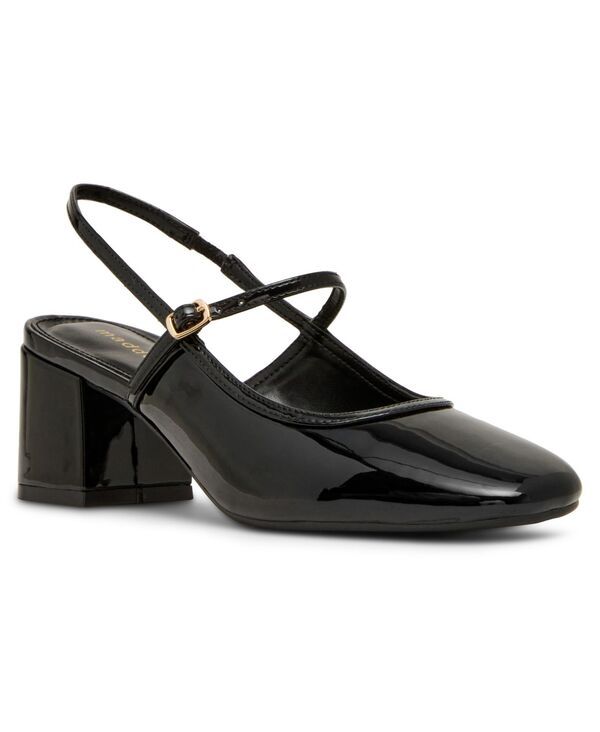 マッデンガール レディース シューズ パンプス Madden Girl Womens East Slingback Mary Jane Pumps Black Patent ブラック