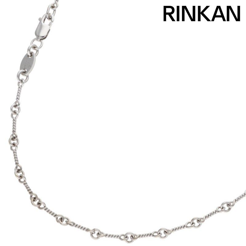 クロムハーツ 18KWG NECKCHAIN T16/ツイストチェーン16inch ホワイトゴールドネックレス メンズ 16inch