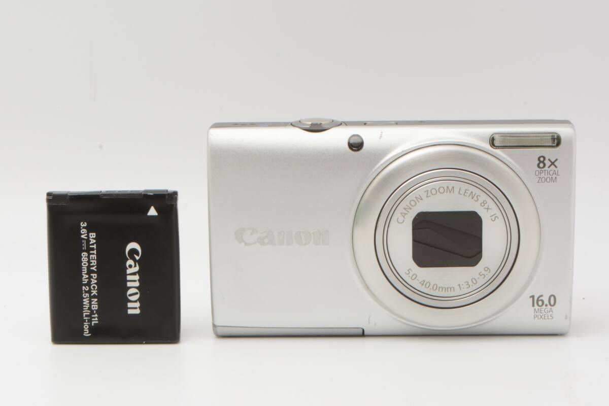 現状品 通電OK Canon PowerShot A4000 IS シルバー LLR6237#I033