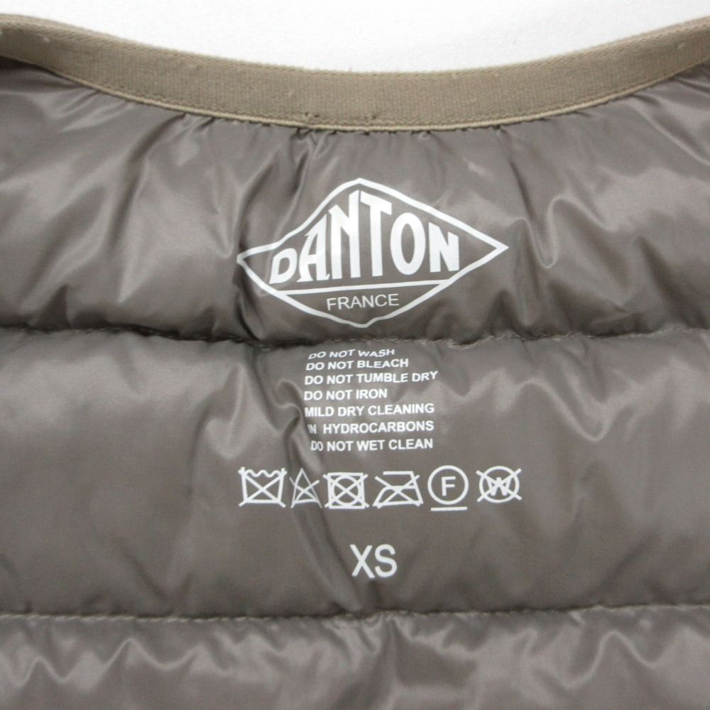 Danton ダントン インナー ダウンジャケット ノーカラー ブルゾン