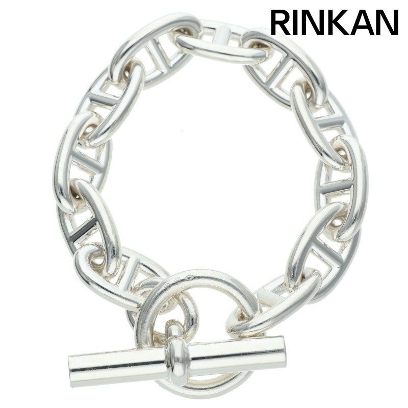 エルメス Chaine d'Ancre GM シェーヌダンクルGMシルバーブレスレット メンズ 11LINK