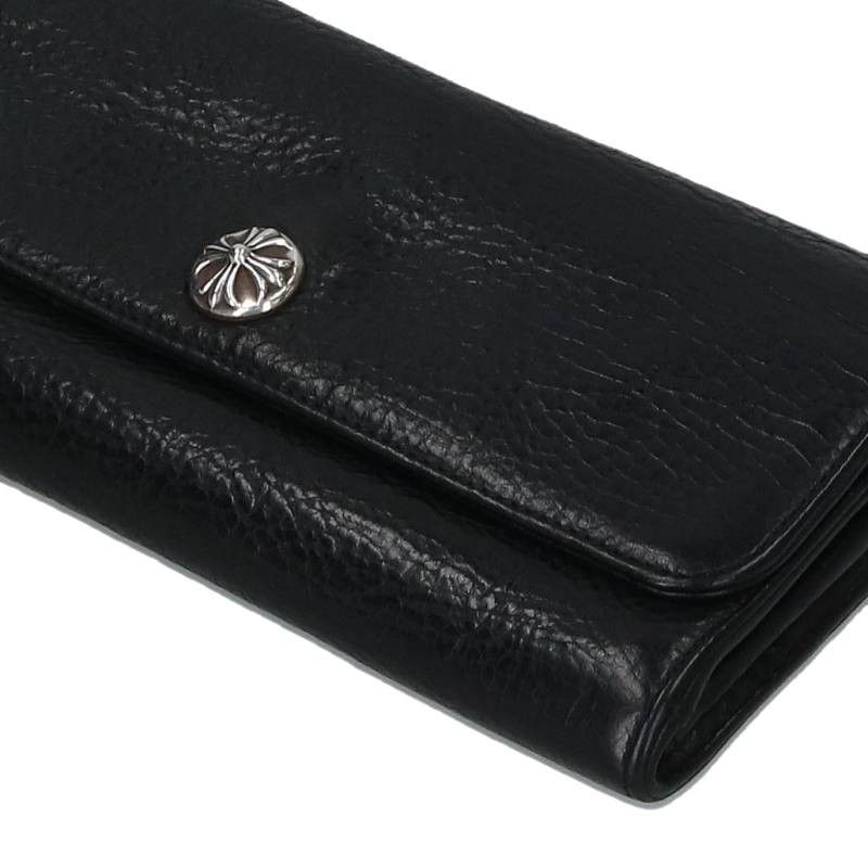 クロムハーツ JUDY/ジュディ クロスボタンレザーウォレット長財布