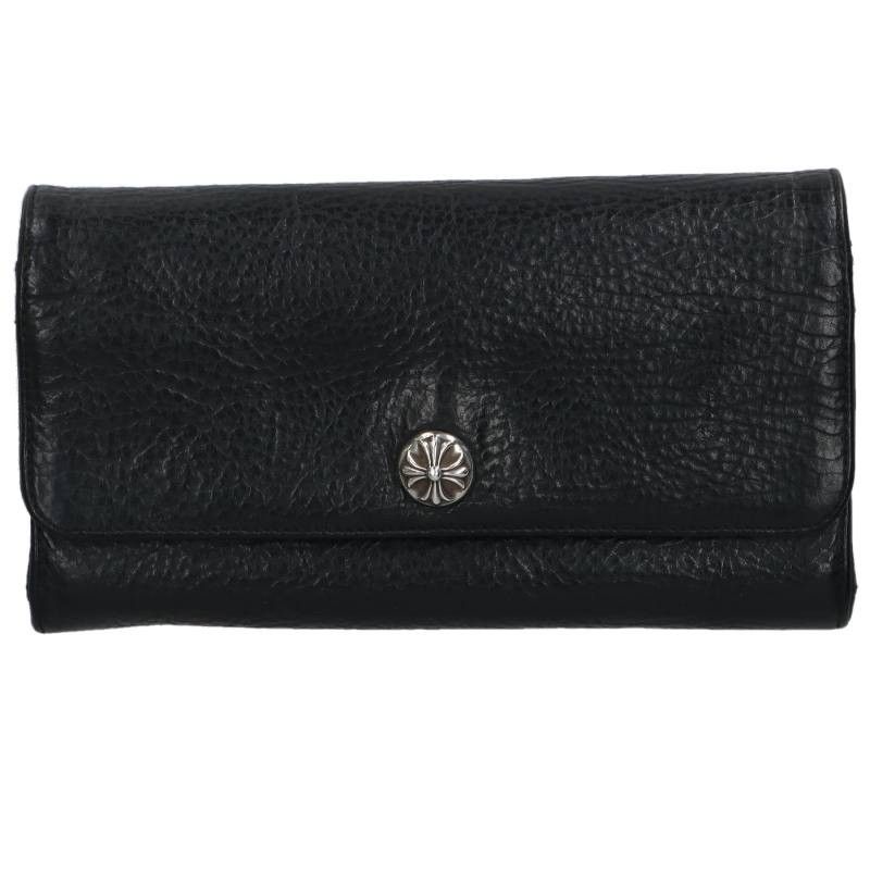 クロムハーツ JUDY/ジュディ クロスボタンレザーウォレット長財布